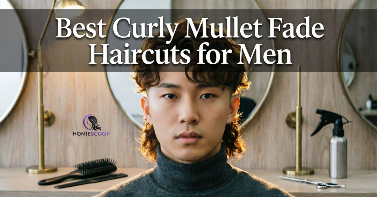 Best Curly Mullet Fade Haircuts for Men