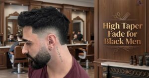 Burst Fade Haircuts with Beard for Men