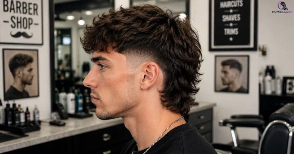 Burst fade mullet