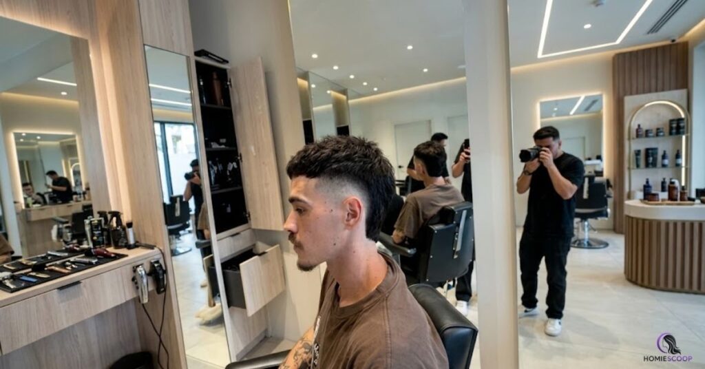 Burst fade mullet