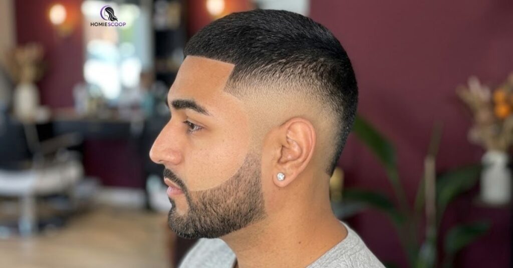 Buzz Cut Burst Fade with Beard