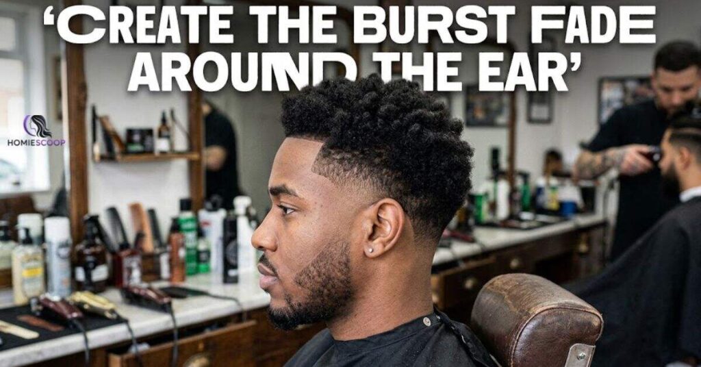 Create the Burst Fade Around the Ear