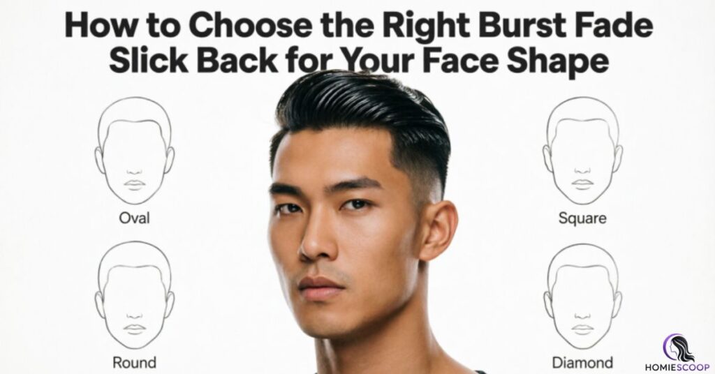 How to Choose the Right Burst Fade Slick Back for Your Face Shape