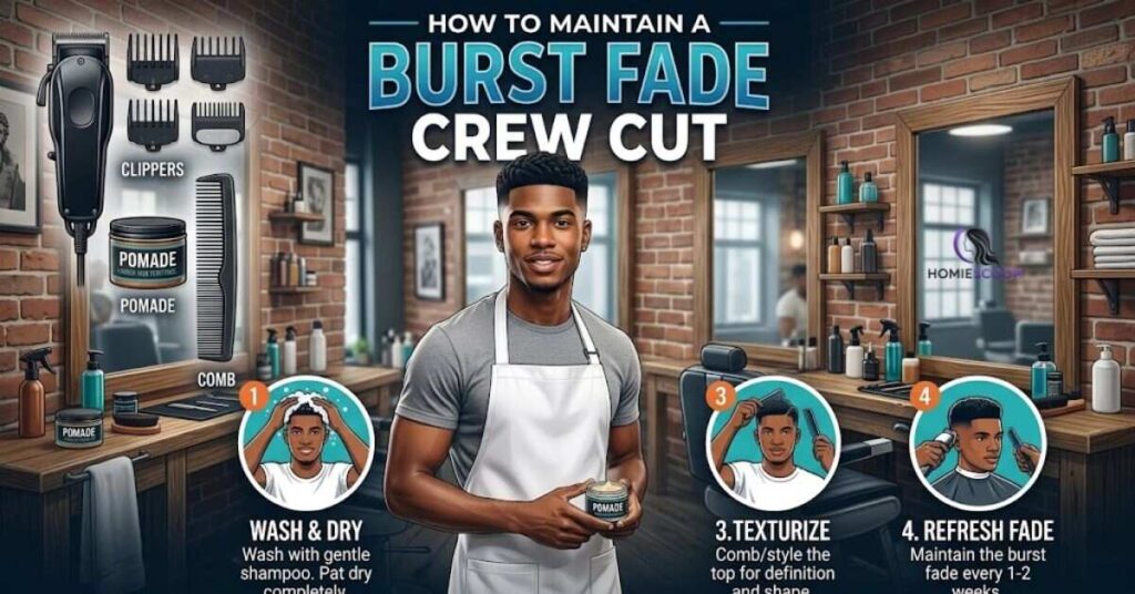 How to Maintain a Burst Fade Crew Cut