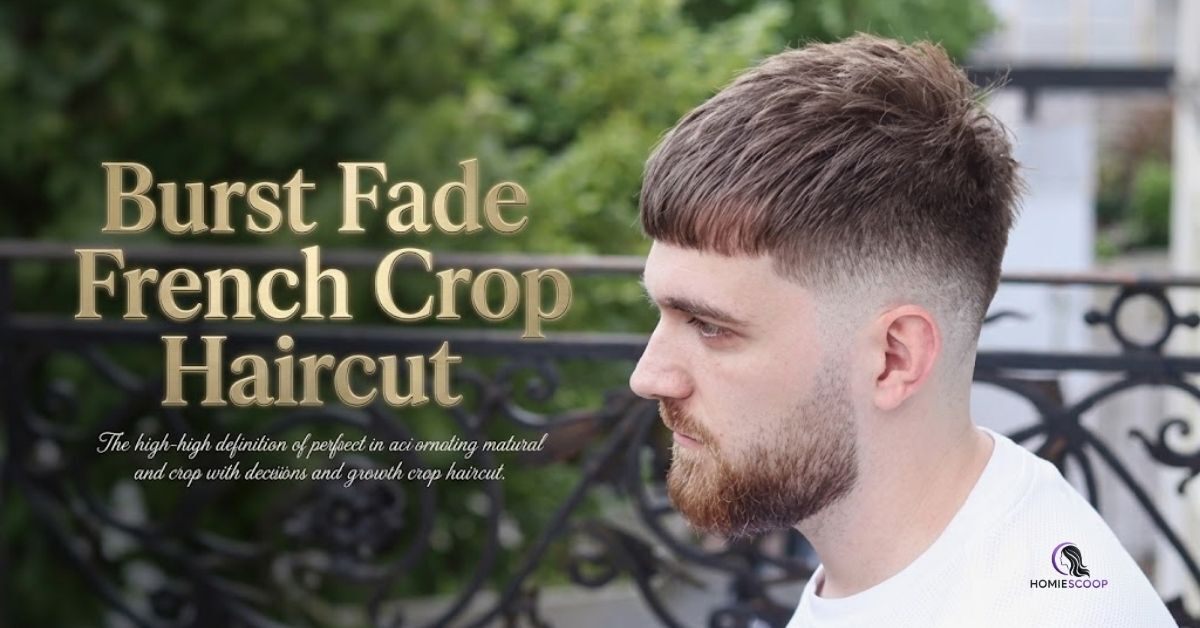 Burst Fade French Crop Haircut