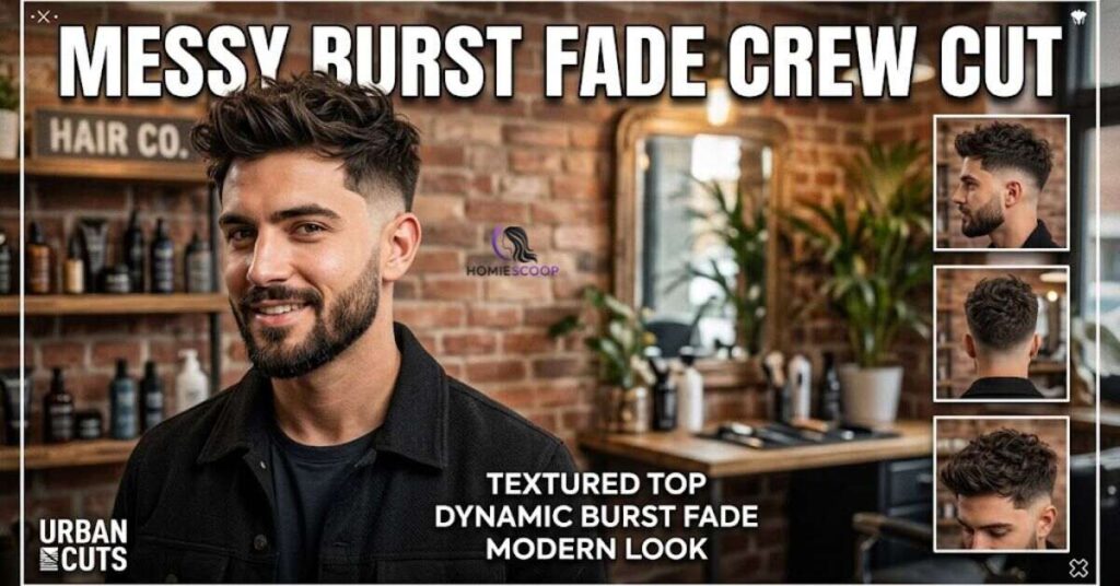 Messy Burst Fade Crew Cut