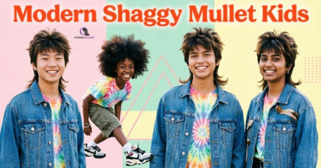 Modern Shaggy Mullet Kids