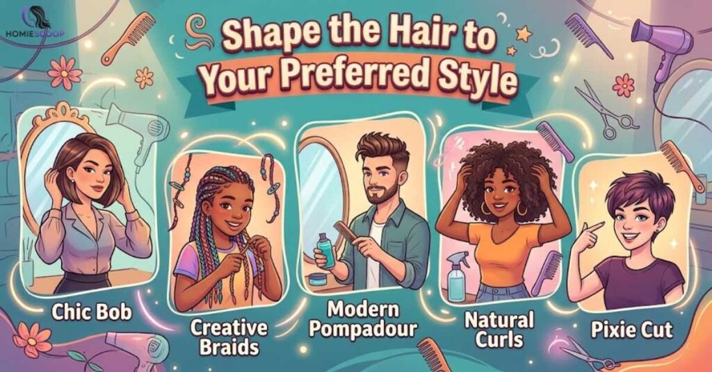 Shape the Hair to Your Preferred Style