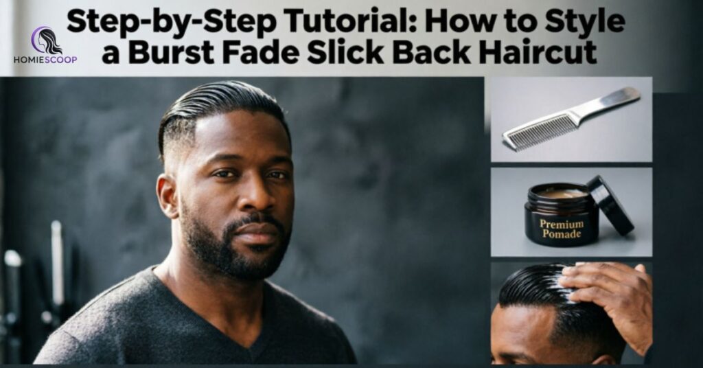 Step-by-Step Tutorial: How to Style a Burst Fade Slick Back Haircut