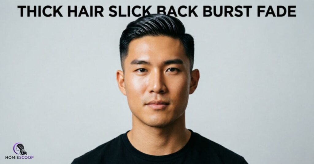  Thick Hair Slick Back Burst Fade