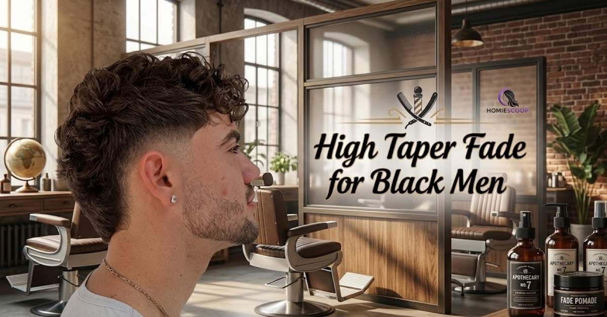 Wavy Hair Burst Fade Styles for Men