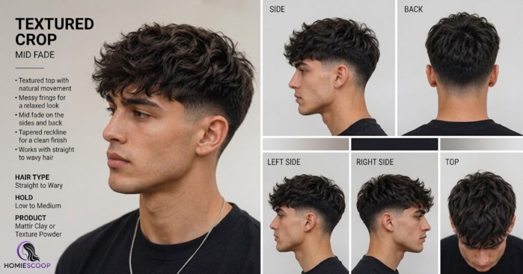 What Is a Burst Fade Textured Crop Haircut?