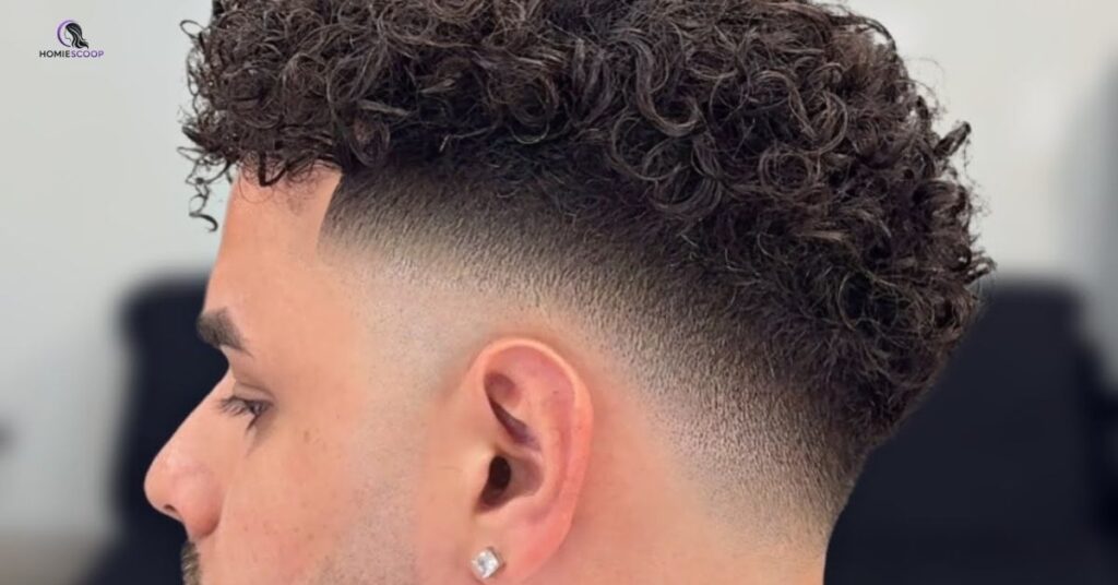 Drop Fade Haircuts With Curly Top