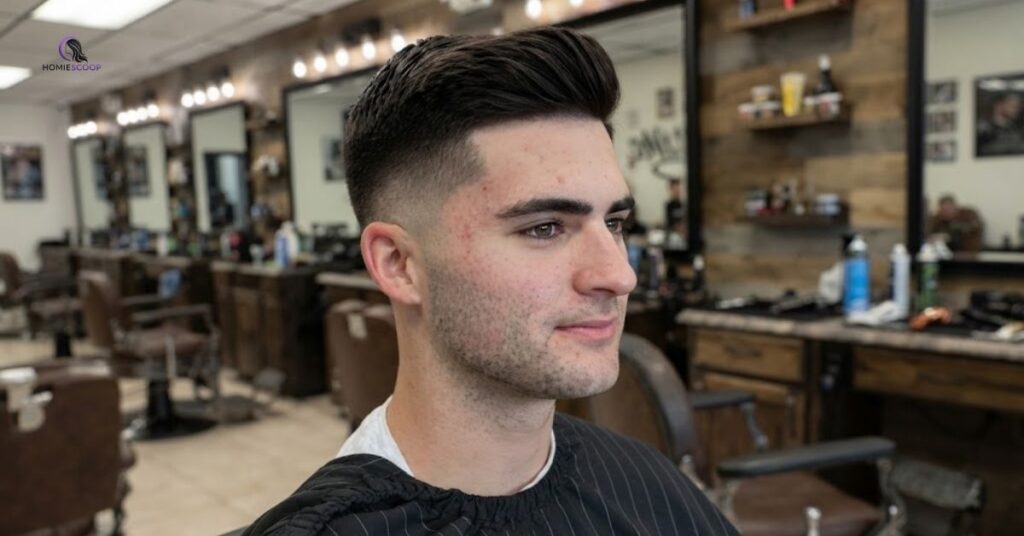 Drop Fade Haircuts With Comb Over