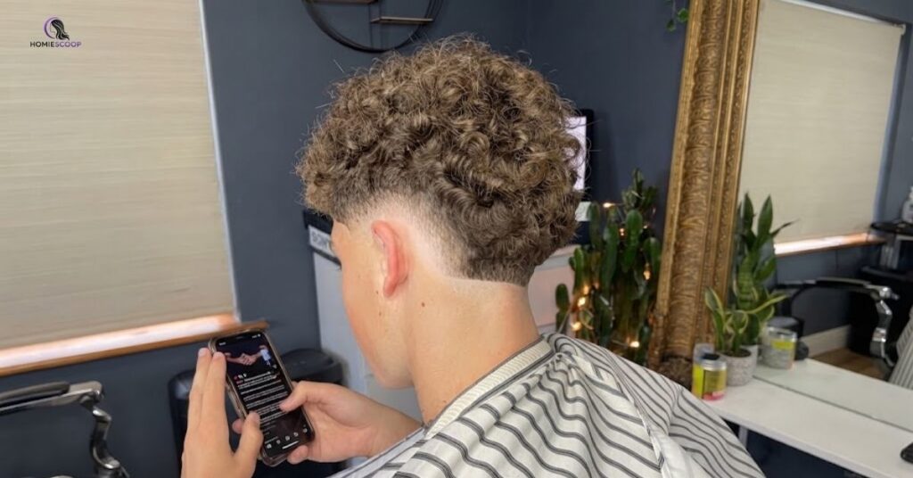 Long Curly Burst Fade