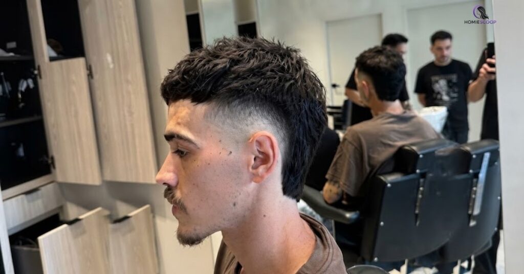Short Burst Fade Mullet