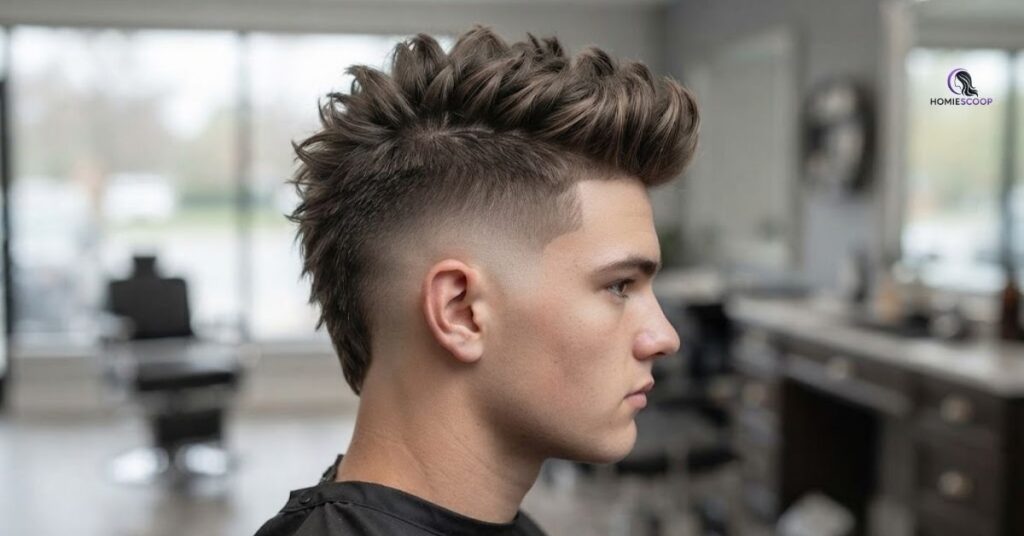 Burst Fade Mohawk Mullet