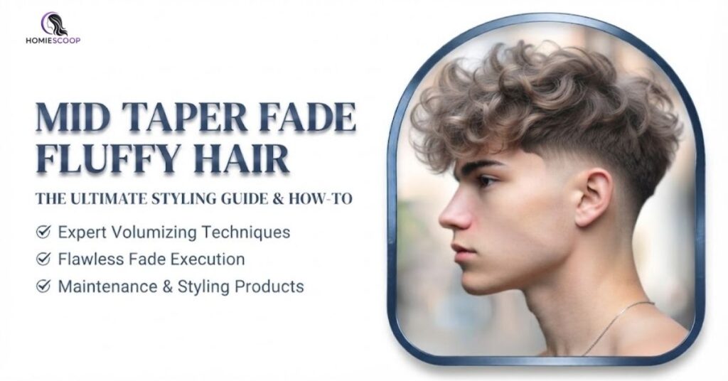 What Is A Mid Taper Fade With Fluffy Hair?