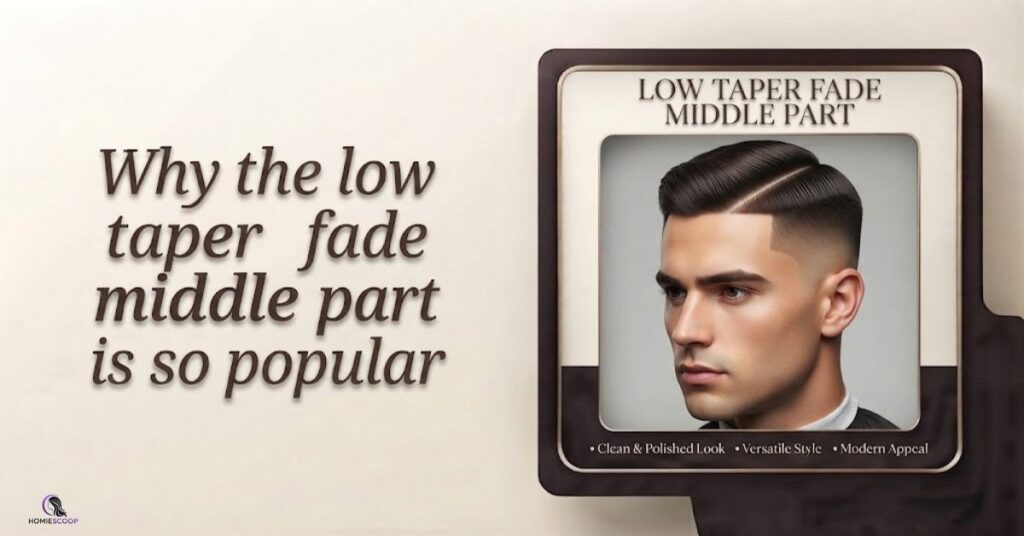 Why the low taper fade middle part is so popular