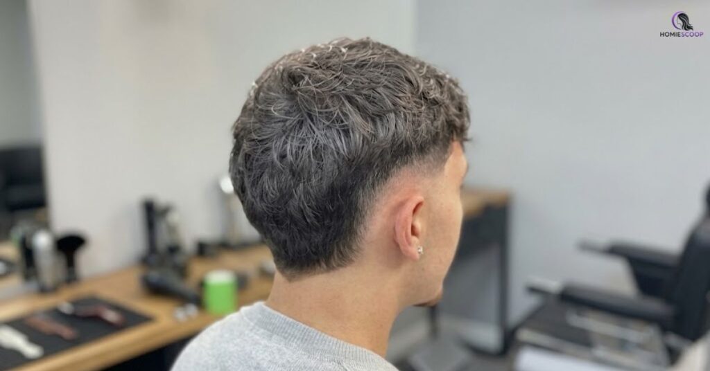 Burr Cut with Burst Fade