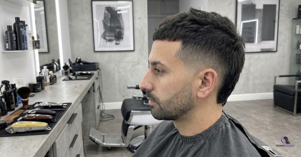 Burst Fade Buzz Cut for Thick Hair