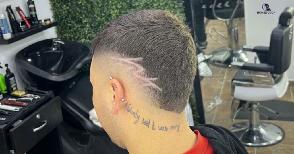 High Burst Fade with Buzz Cut