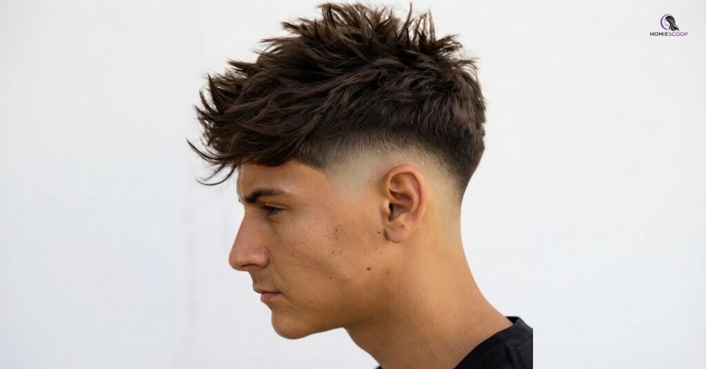 Low Burst Fade Faux Hawk