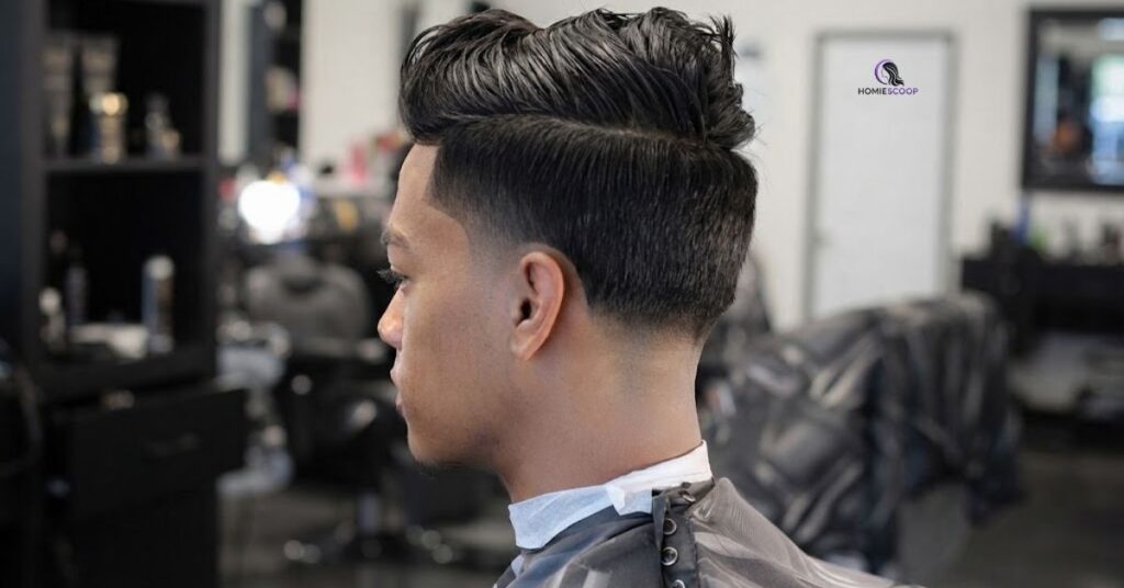 Low Burst Fade Pompadour