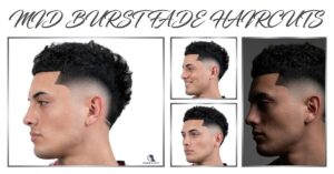 Mid Burst Fade Haircuts
